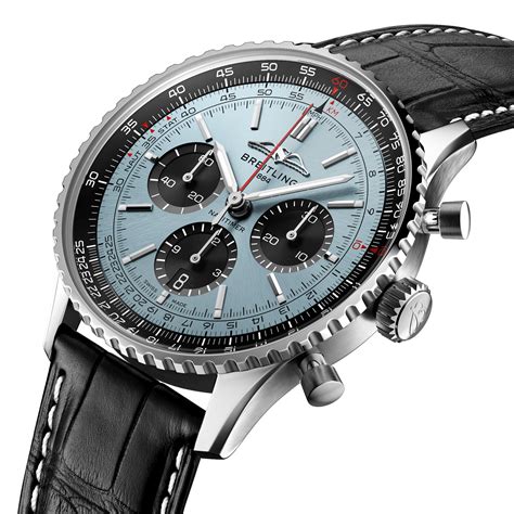 blue breitling watch|breitling blue face navitimer.